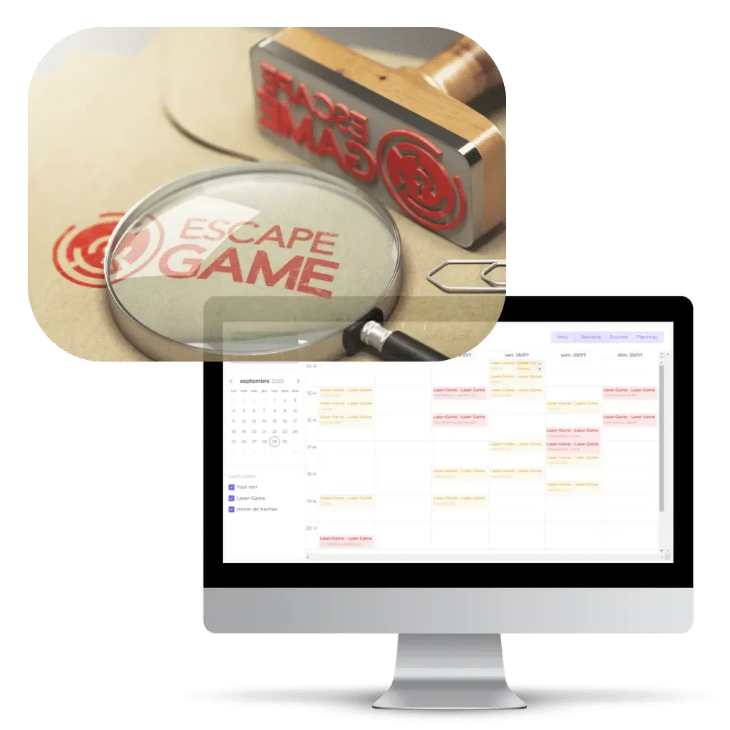 A connected and synchronized calendar for your Escape room