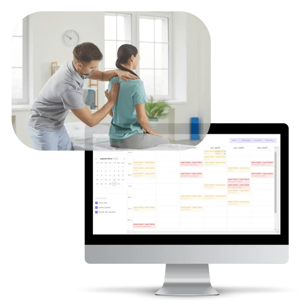 A connected and synchronized calendar for your Physiotherapist