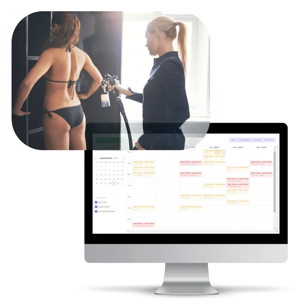 A connected and synchronized calendar for your Tanning salon