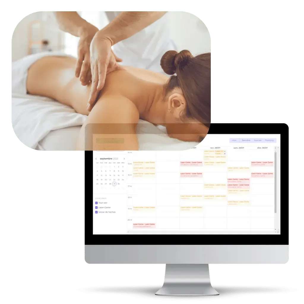 A connected and synchronized calendar for your Massage parlor