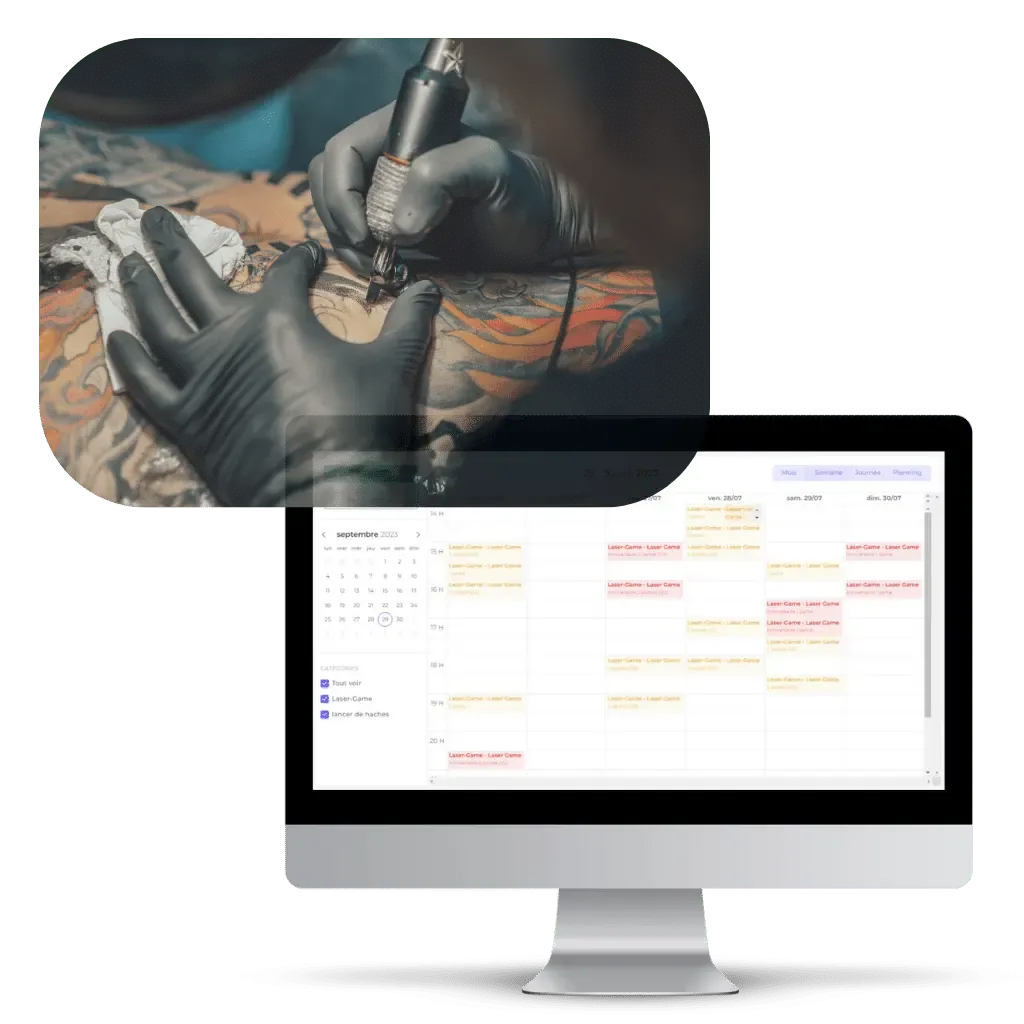 A connected and synchronized calendar for your Tattoo studio
